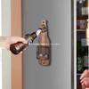 Creative Wall-Mounted Beer Opener with Cap Catcher for Kitchen or Bar Decor