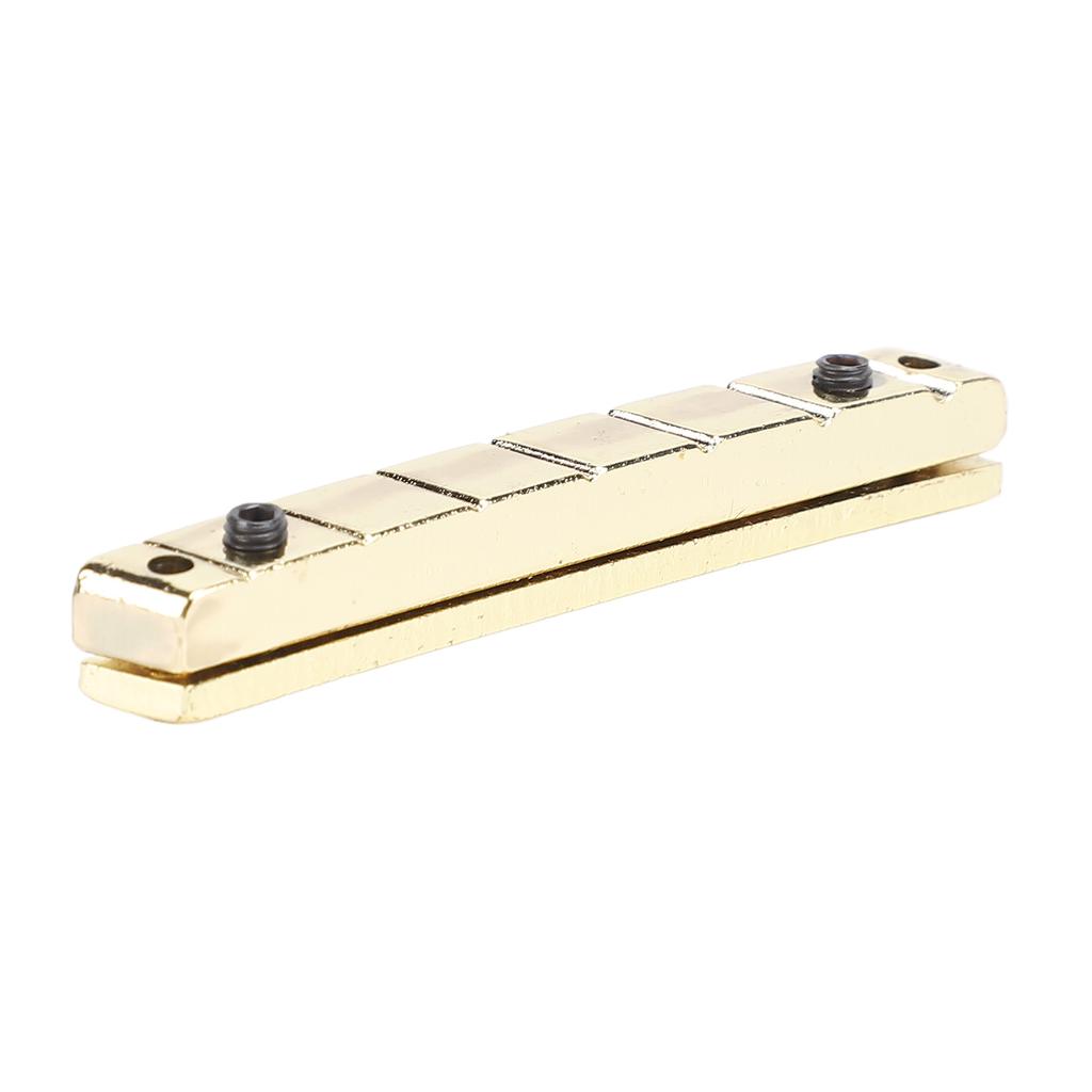 7 String Guitar Nut Brass Metal Instrument Nut Replacement for LP Style Electric Guitars