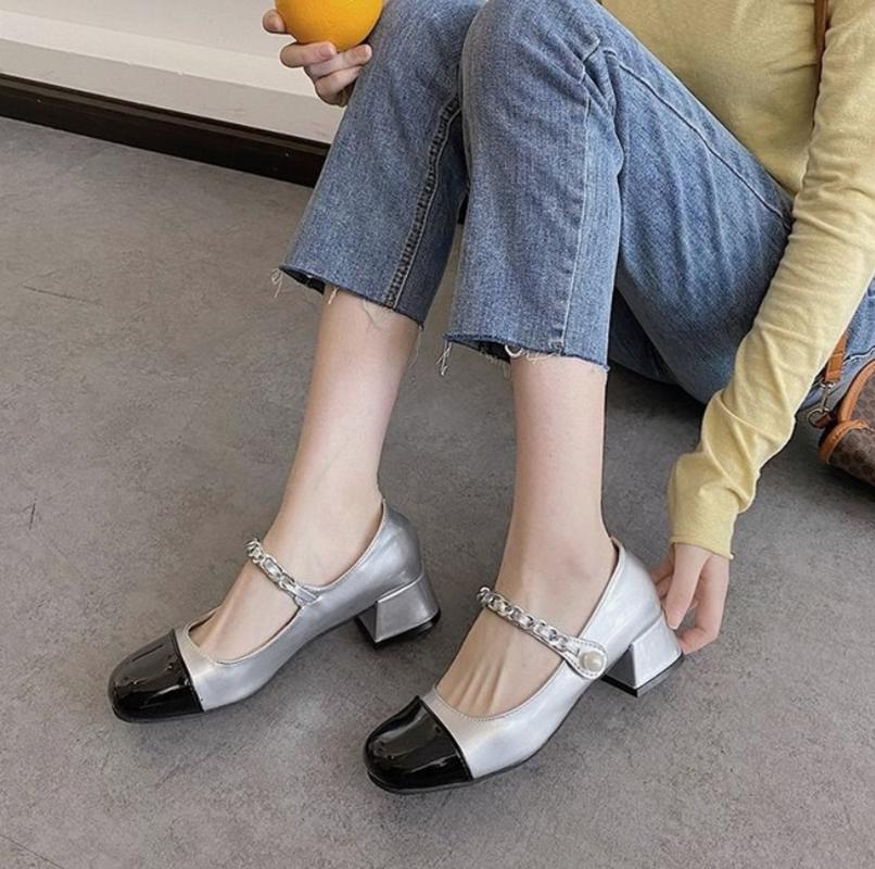 Round Head Vintage Marie Janes Shoes Summer Women Shallow Lolita Shoes 2025 New Designer Dress Shoes Elegant Pumps Femme tacones