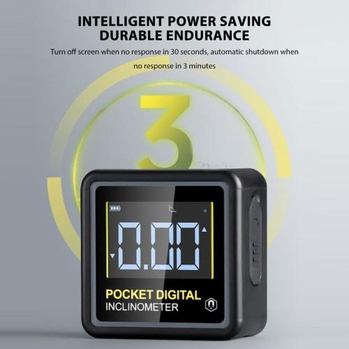 Mini Magnetic Digital Angle Finder, 4x90 Level Box Protractor Inclinometer, Backlight Level Gauge Measuring Tool for Woodworking and Construction Saw