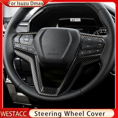 Car Steering Wheel Frame Cover Trim for Isuzu D-Max Dmax  2022 Accessories Steering Wheel Decoration Sticker