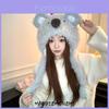 Koala Plush Earmuff Hat With Pressed Moving Ears For Winter Warmth And Style