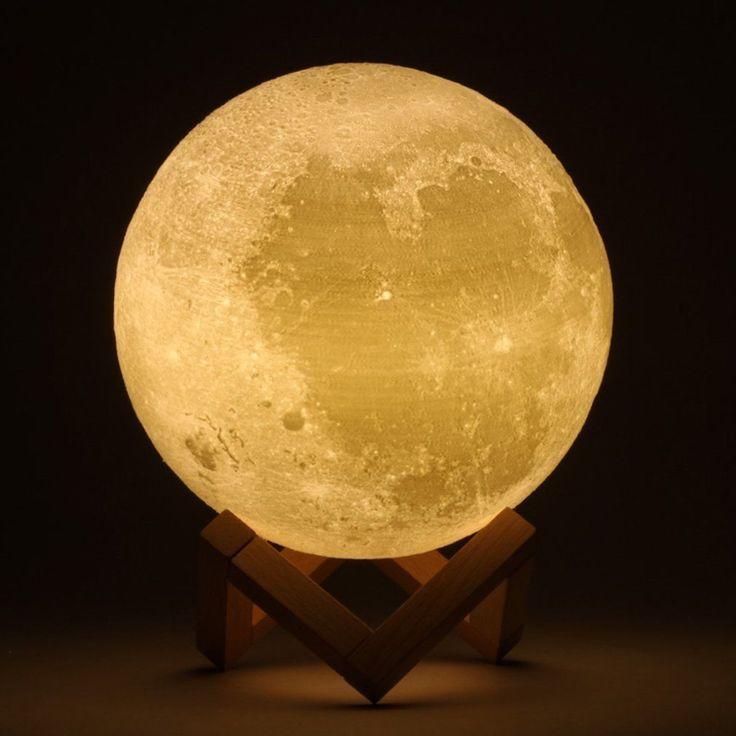 Steam Humidifier Moon Lamp Diffuser Ionizer 8 Colors Usb