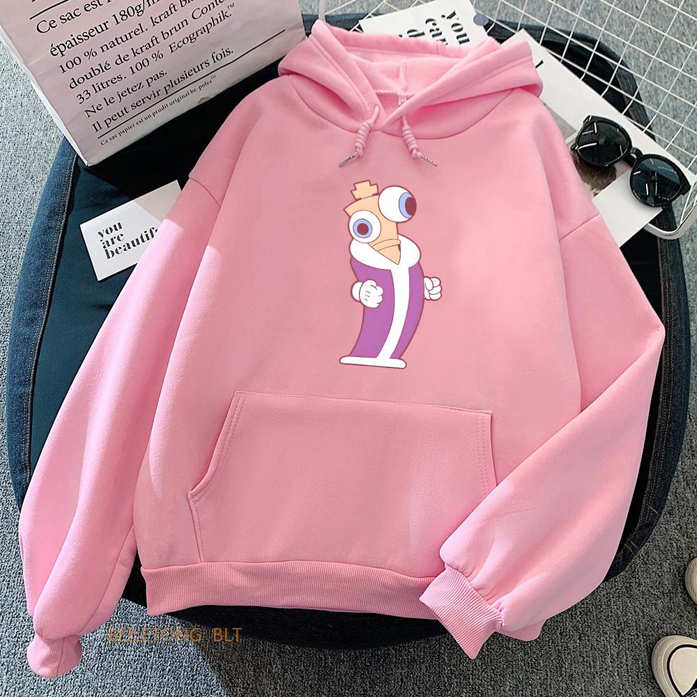 Movie The Amazing Digital Circus Horror Style Hoodies Women Winter Warm Casual Sweatshirt Long Sleeve Hooded Pullovers Cartoon