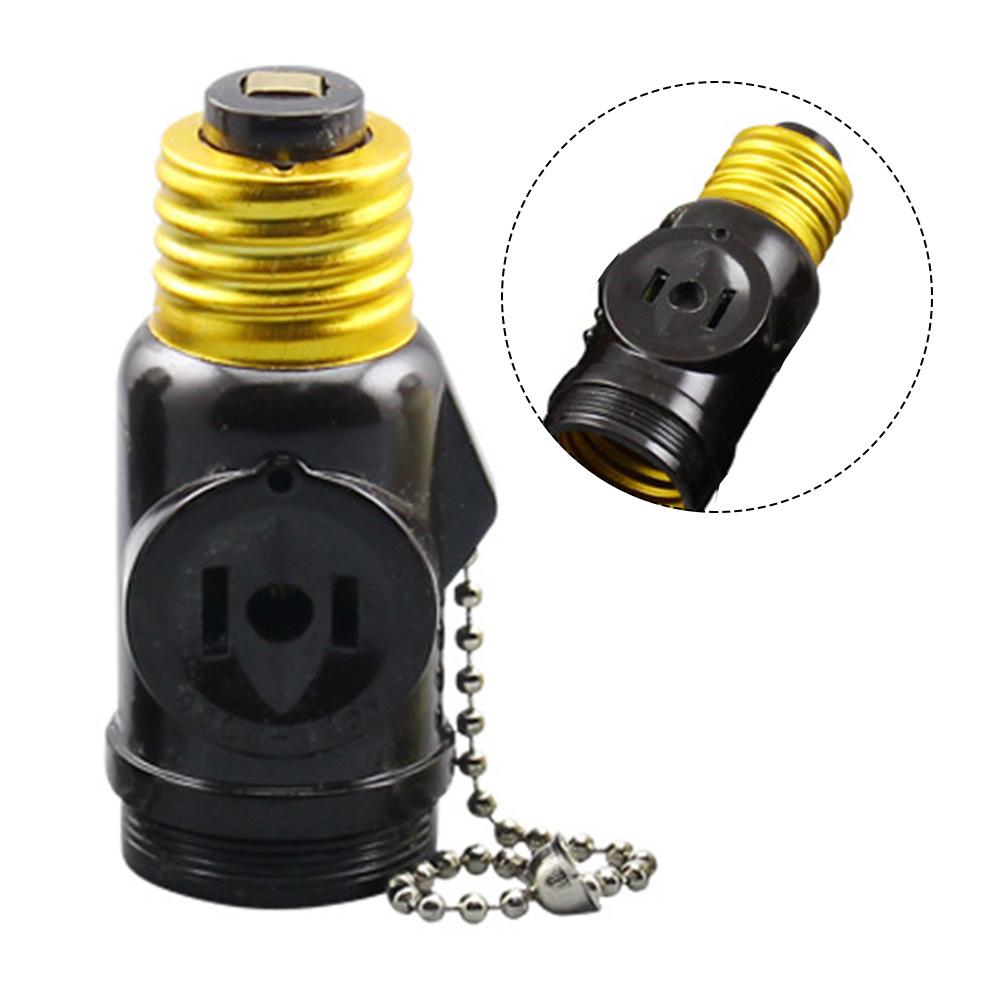 Living Room Bulb Socket To Plug Adapter Wall Plug-In With Switch Base Ac Outlet