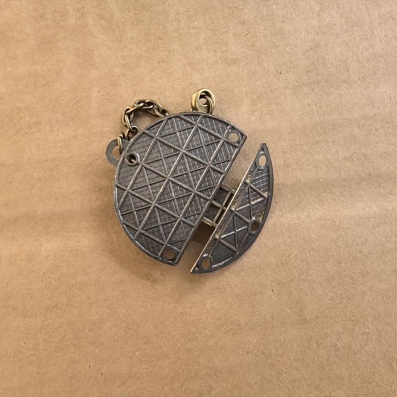 1PC Retro Style Alloy Buckle Lock - Durable Brass Colored Buckle for Jewelry Boxes, Gift Boxes, and Suitcases
