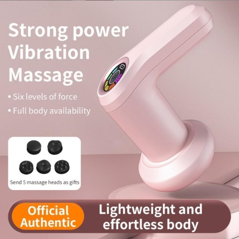 Body Massager, Home Massage Stick With 5 Massage Heads, Convenient Fat Pusher, Wireless Charging, Handheld Whole Body Kneading