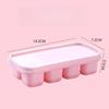 8Grid Silicone Press Ice Cube Trays Square Block Ice Cube Mold for Frozen Food Mini Ice Cream Pastry Box Molds Summer Gadgets1PC