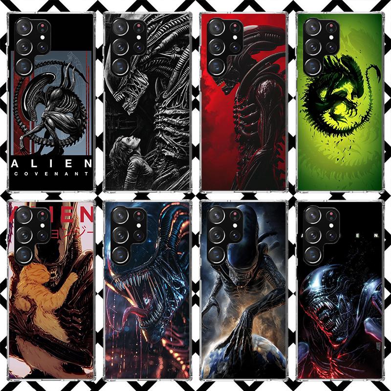 Cool A-Alien X-Xenomorph Phone Case for Samsung Galaxy S26 S25 Edge S24 S23 Ultra S22 Plus S21 FE S20 + Soft Cover Print Fundas