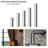 Exhaust Pipe Stainless Steel Chimney Liner Multi Flue Stove Pipe Ø7-10cm, 0.2-0.5m For Stoves Water Heater