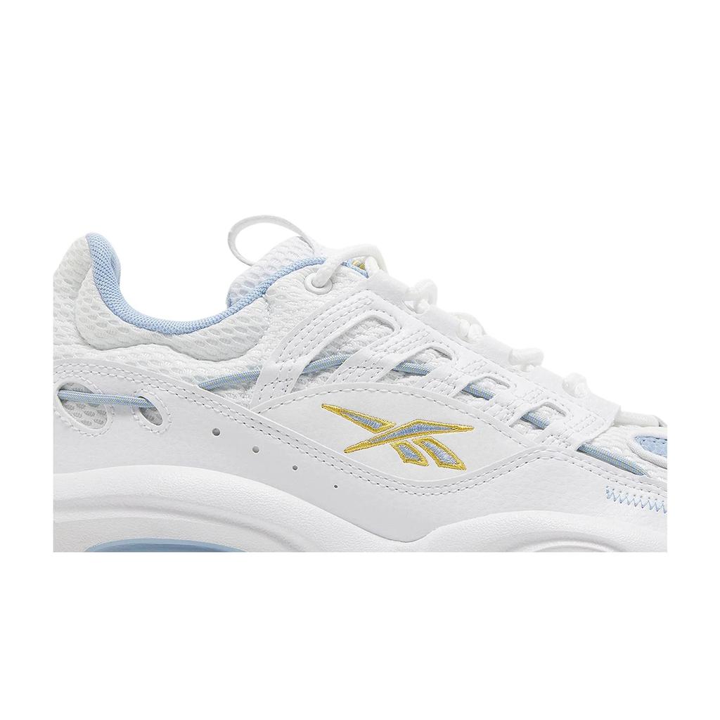 Reebok Solution Mid 'Nuggets' (Unisex) Footwear White / Fluid Blue / Toxic Yellow Vintage Basketball Shoes GX8930