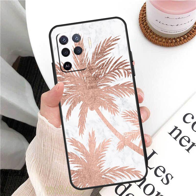 Love Rose Gold Style Case For Oppo A18 A74 A57 A17 A77 A38 A58 A78 A98 A54 A94 A80 A60 A40 A96 A76 A16 A15 A5 Pro