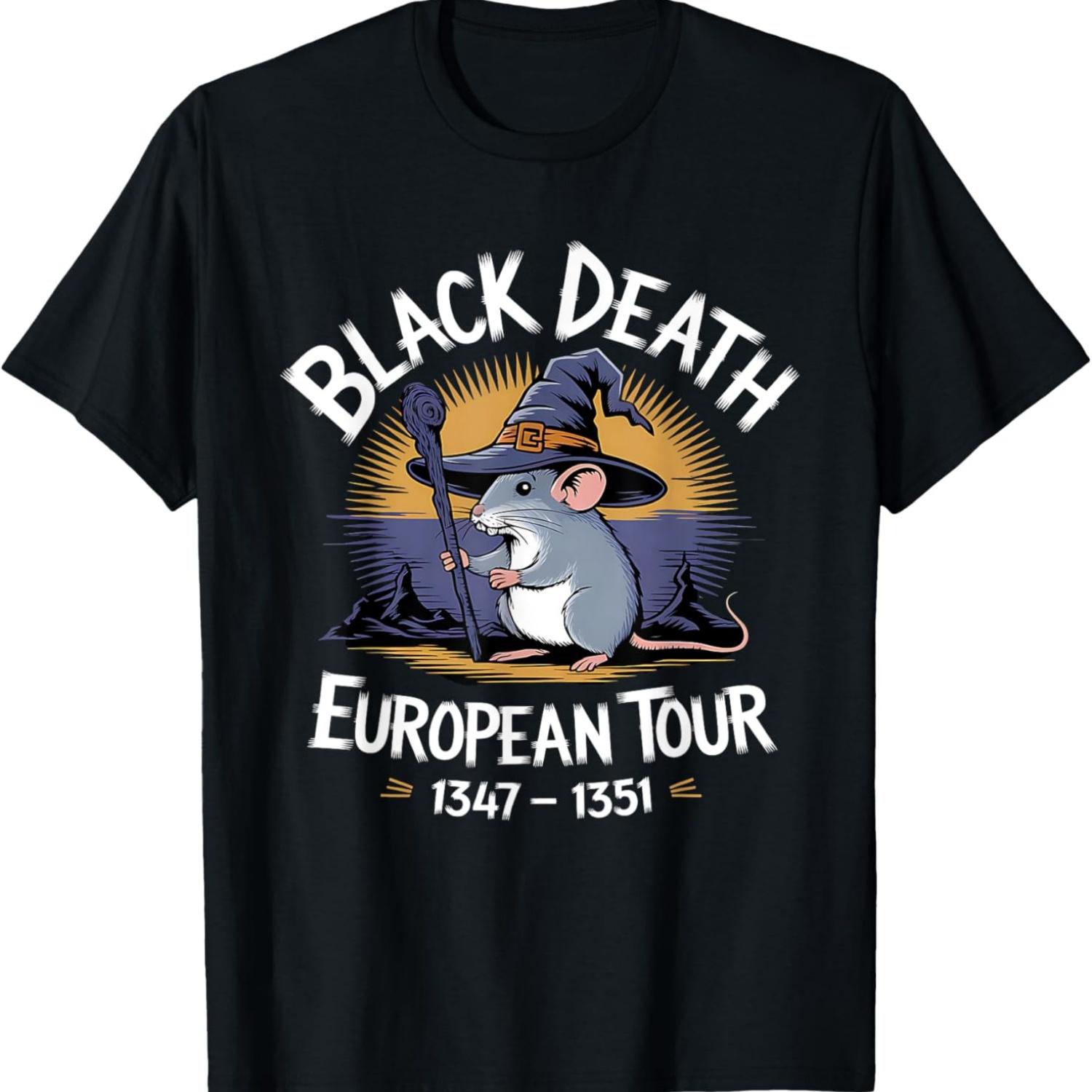 

Black Death European Tour 1347-1351 Funny Mouse Rat T-Shirt S