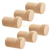 Pack Of 6 Decorative Wood Hook Handmade Beechwood Wall Mount Hook Load Bearing Home Accessory top sale