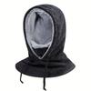 Men's and Women's Winter Hoode Balaclava Hat Thick Fleece Warm Outdoor Cycling Hat and Protective Earmuff Windproof Neck warmer