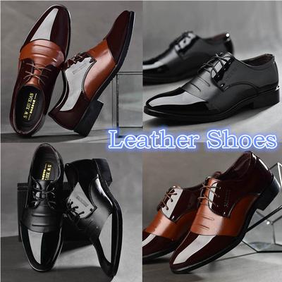 Fashion Men Business Leather Shoes Casual Pointed Toe Shoe Male Suit Shoes
