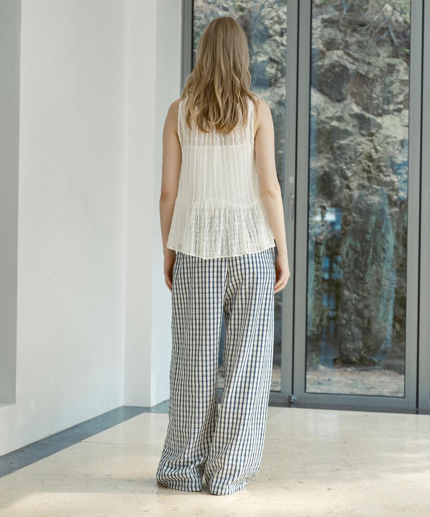 JUCYJUDY Check Wide Elastic Pants J1Pt329B