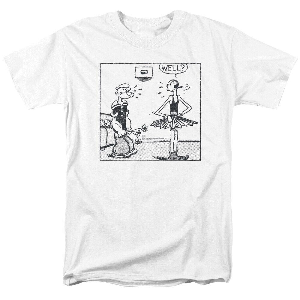

Футболка Popeye Well Comic Cartoon, белая футболка унисекс S
