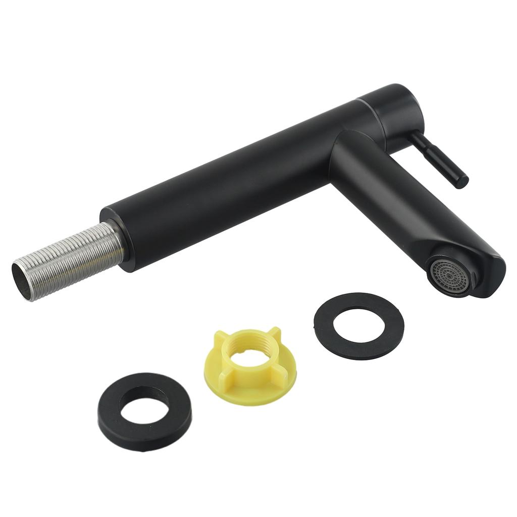 Black Basin Kitchen Bathroom Single Cold Sink Tap Cold Matte Sink Faucet Taps G1/2 Installation Thread Bathroom Accessories