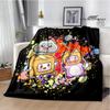 Lankybox Foxy Boxy cute Printed blanket picnic blanket Flannel Warm blanket Soft Cozy Blanket Home travel blanket Birthday Gift