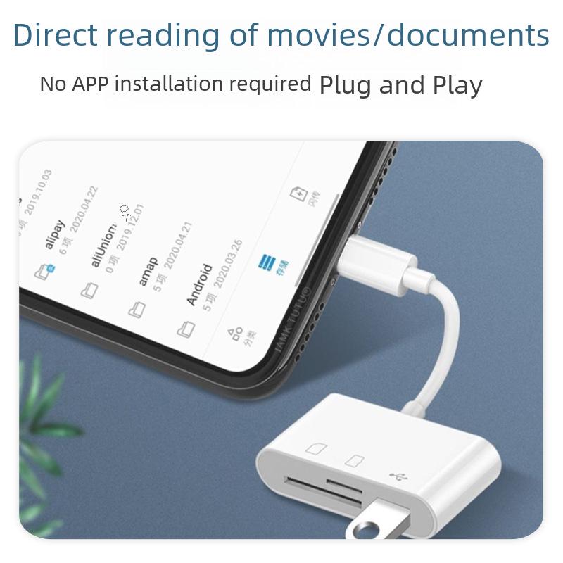 Universal Type-C OTG Card Reader: USB Flash, TF, SD for Phones & Computers