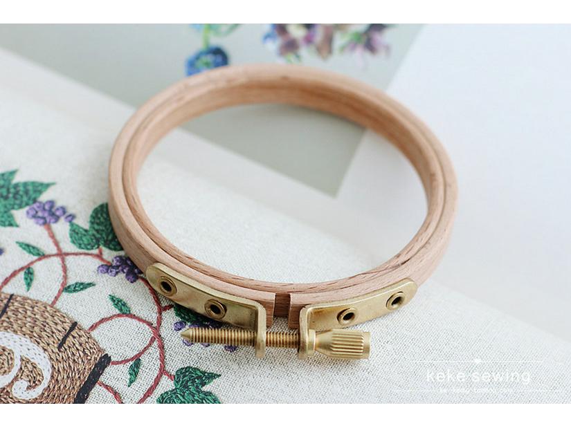 Handmade DIY Embroidery Tool Set with Hoop, Frame, and Stand