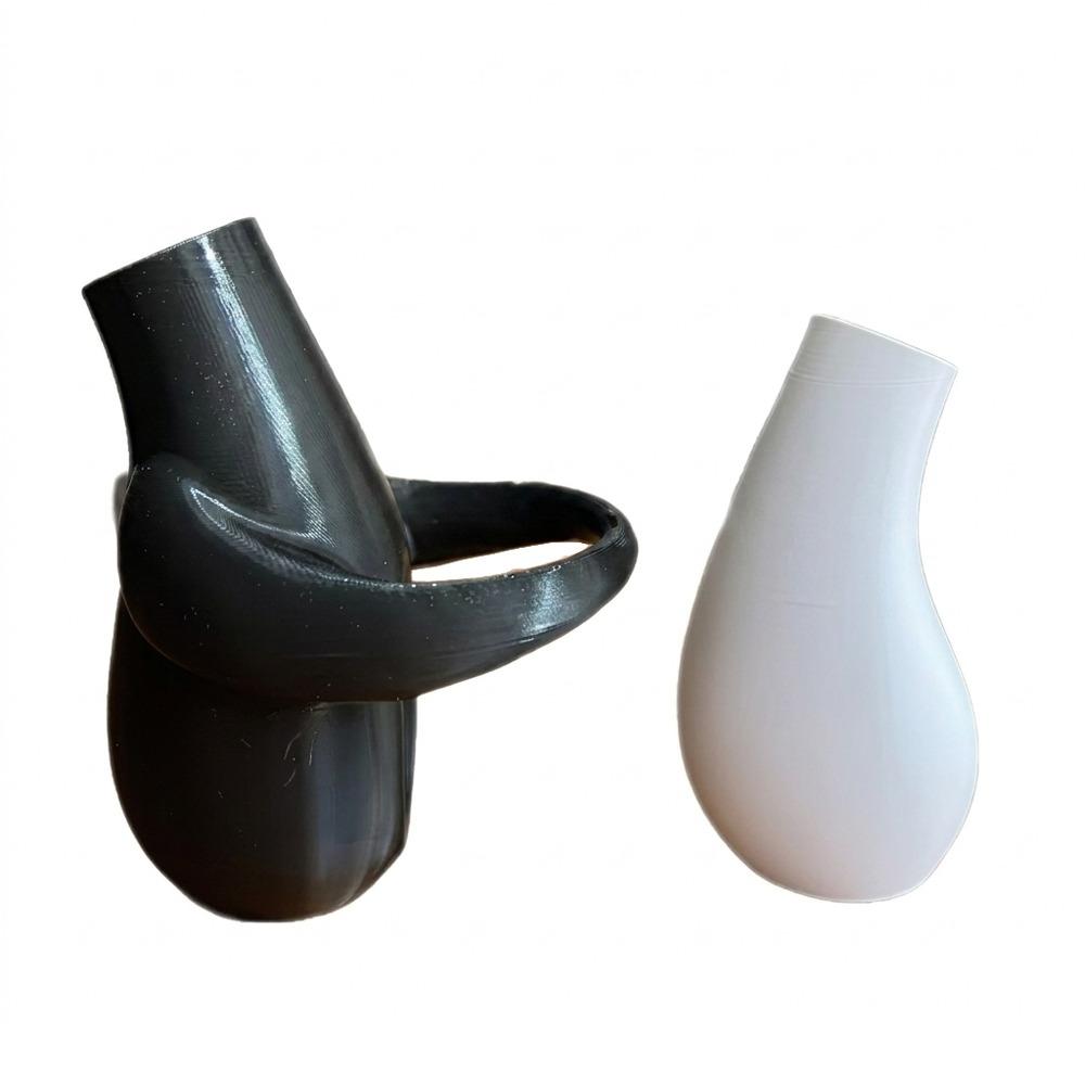 3D Printed Hug Shape Art Flower Arrangement Vase Split Hugging Plastic Plants Pot  Office Style A