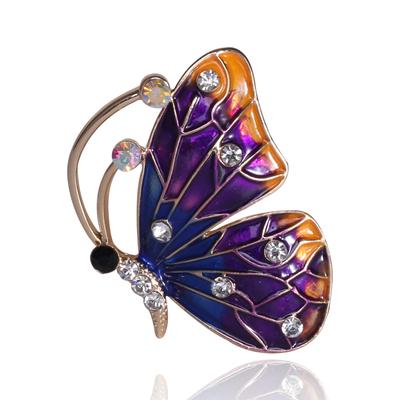 Oil Drop Butterfly Brooch, Court Vintage Pin Brooch With Accessories