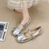 French Inner Height Increase with Mary Jane Shoes Women's Summer 2025 New Small Fragrant Style with Skirt Light Mouth Single Shoes