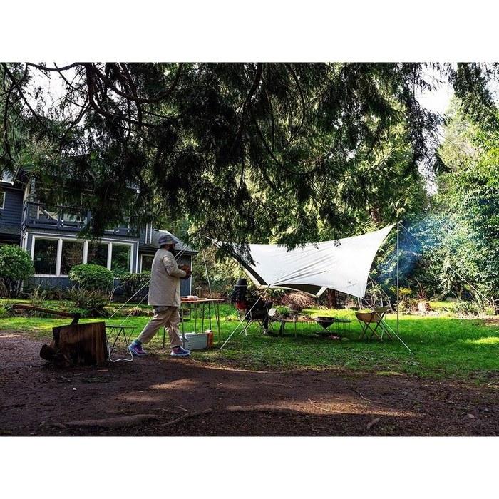 Snow Peak Takibi Tarp Hexa M Set TP-440S-US Ivory 475 x 420 cm