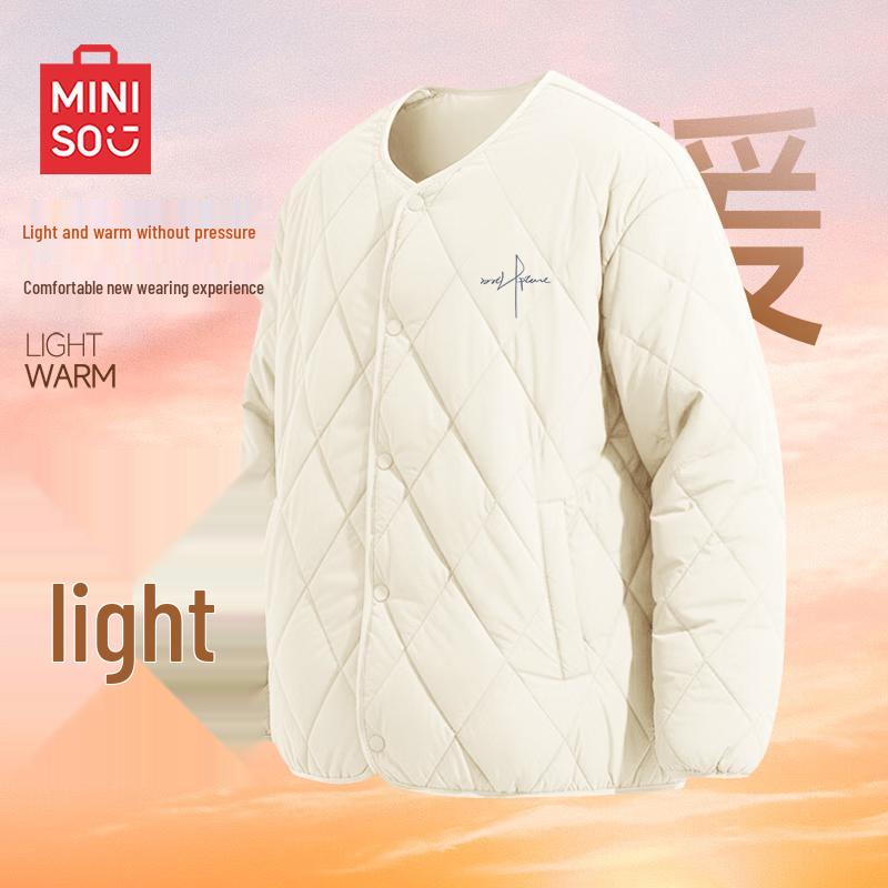 MINISO Men s 2025 Winter Lightweight Quilted Padded Jacket 4XL