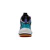 Li Ning Youth Pioneer TD 2.0 Anti-Slip Shock Absorbing Durable Mid-Top Basketball Shoes Kids Basketball Shoes Black White Orange YKBS006-1
