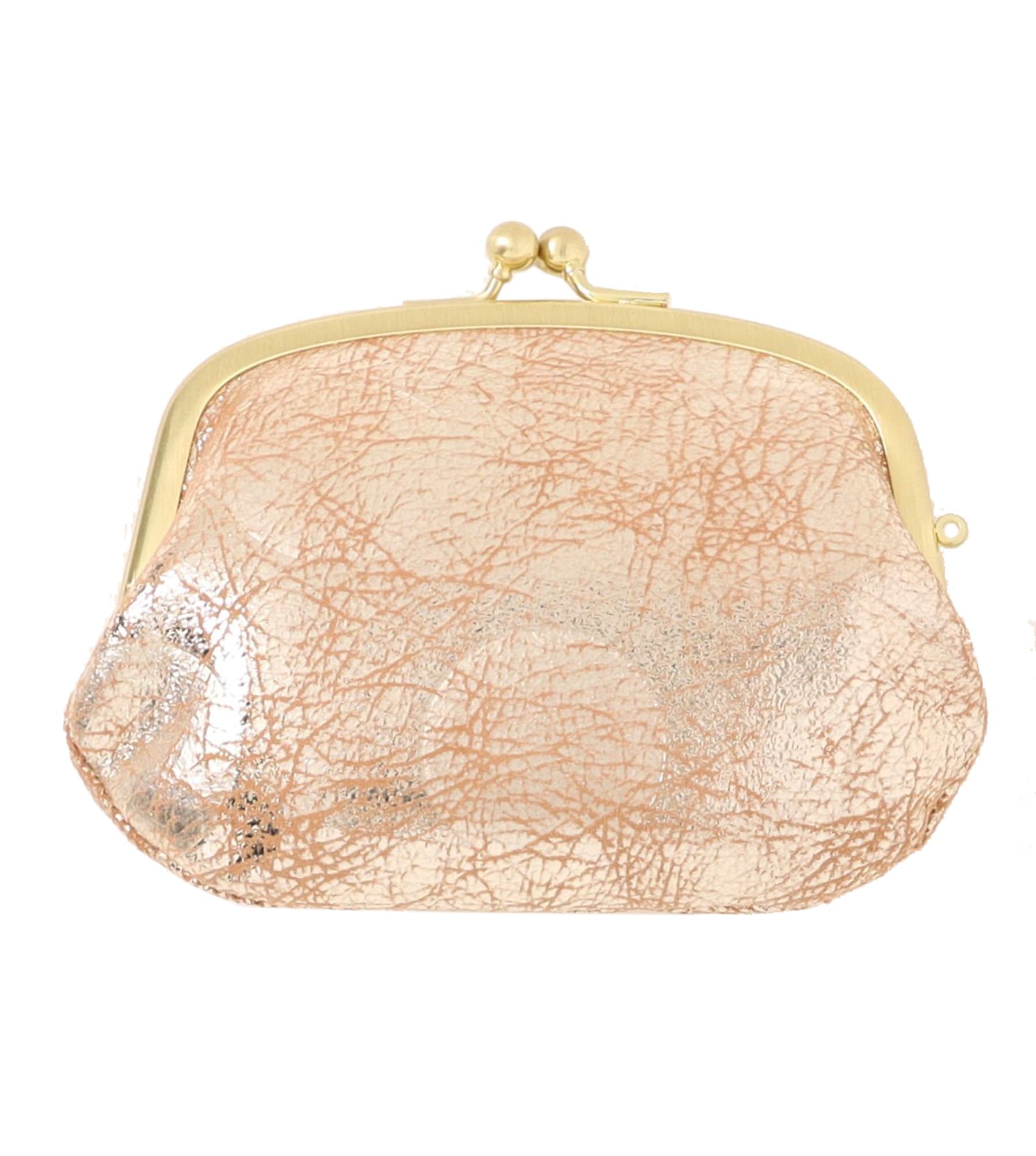 ZUCCHERO Кошелек для монет, Кожа, Застежка-кнопка, Маленький, Женский, Сделано в Японии, 55493 [Видео] Бронзовый