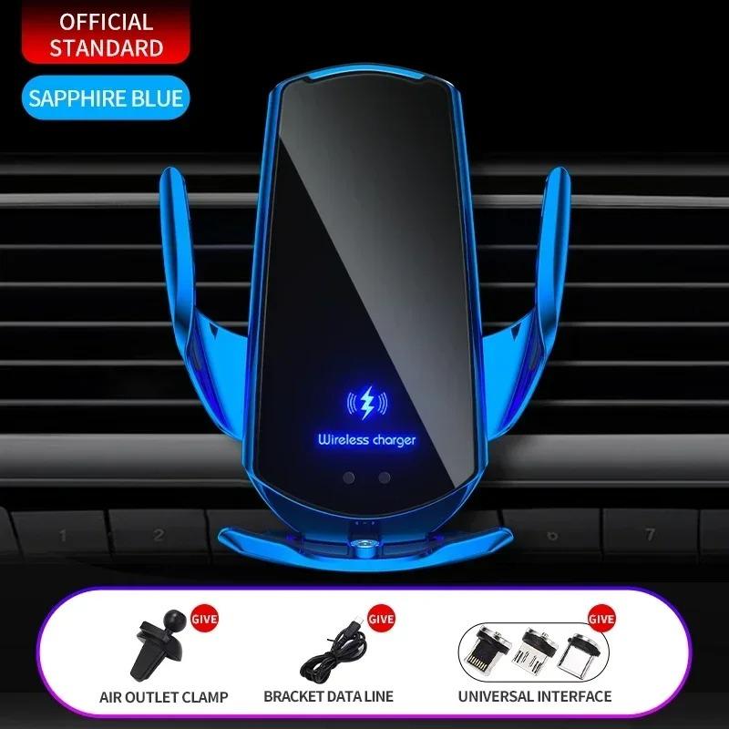 Q3 15W Fast Charging Wireless Charger Car Phone Holder In Car Air Vent Mount Auto-Clamping Holder for iPhone Android