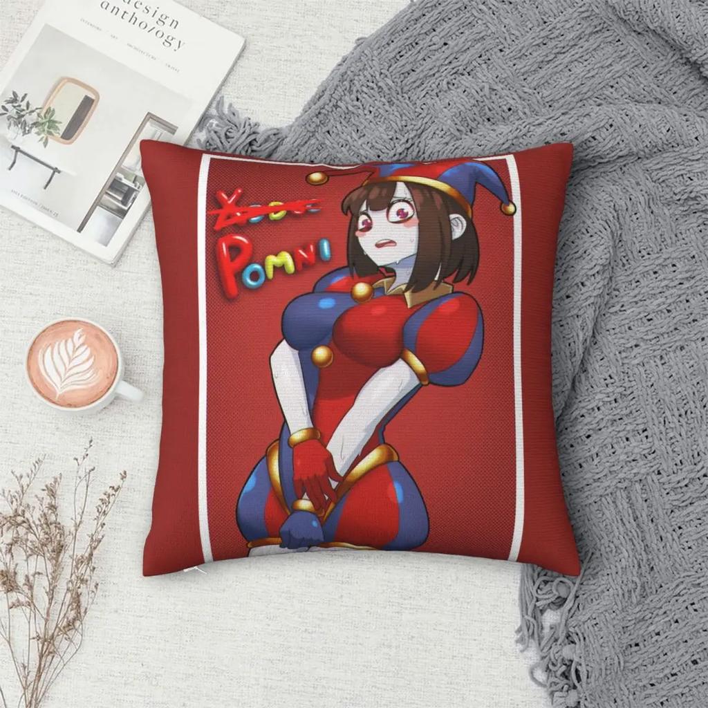 The Amazing Digital Circus Cute Sexy Pomni Pillowcases Seat Cushion Cover Creative Throw Pillow Case
