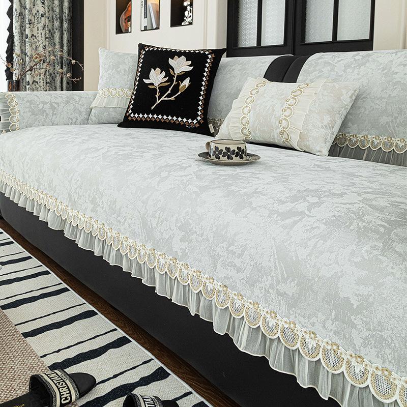 Anti-Stain Sofa Cover With Soft Finish, Elegant Couch Cover And Pet-Friendly Sofa Slipcover For Kids And Pets