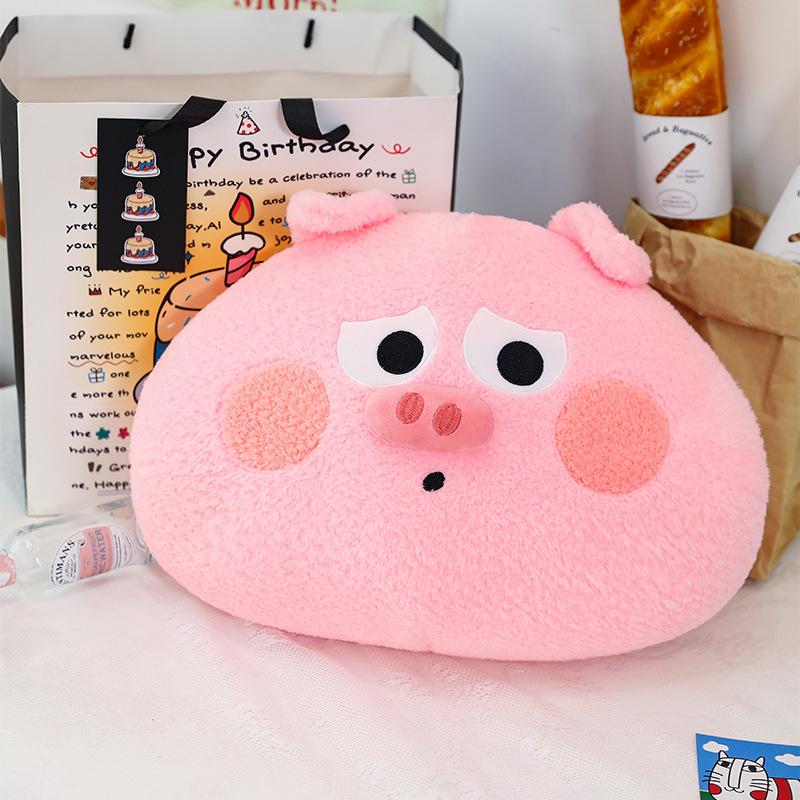 Large Plush Bacon Pig Pillow Backrest - Children's Gift Doll