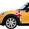 2 adet Union Jack Styling Araba Çamurluk Plaka Etiket Çıkartması Scuttles Trim Dekorasyon Mini Cooper F55 F56 Otomatik Ayarlama