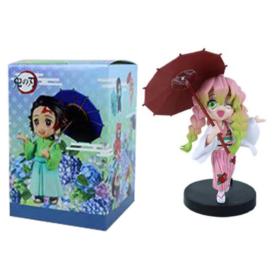 Demon Slayer Plum Rain Series Blind Box Figure - Mystery Toy Gift Featuring Kochou Shinobu Tomioka Giyuu Kanroji Mitsuri
