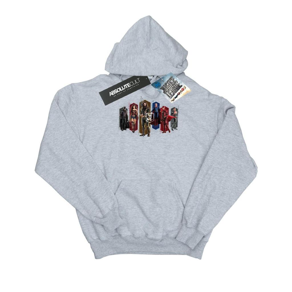 DC Comics Boys Justice League Movie Team Hexagons Hoodie