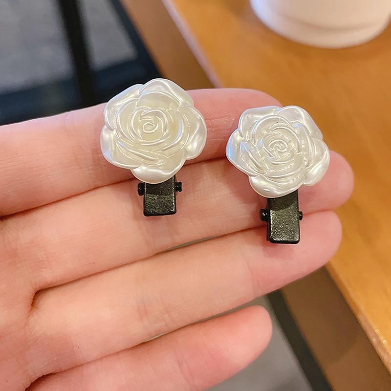 1/2Pcs Fashion Vintage Camellia Hair Clips Headdress Bangs Hair Clip For Women Girls Temperament Side Clip Hair Accessories