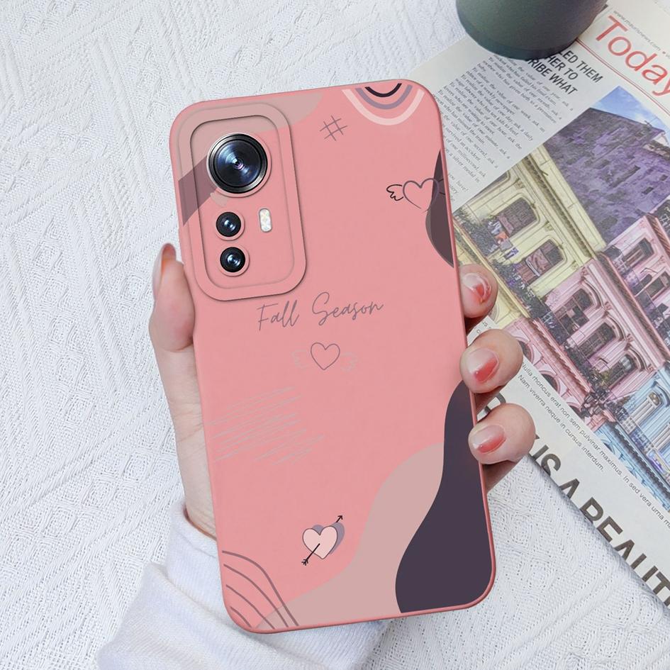 For Xiaomi 10 11 12 13 Lite 10T 11T 12T 12S Ultra 11X Pro Cases Cover Fashion Love Heart Kamerabeskyttelse Firkantet flytende silikon for Xiaomi støtfanger