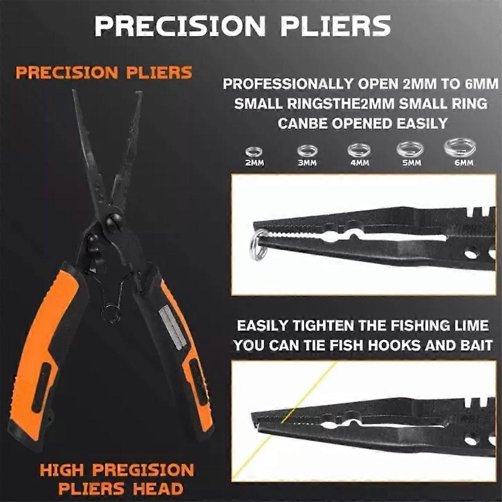 Multifunctional Fishing Pliers,Upgraded Muti-Function Hook Remover and Split