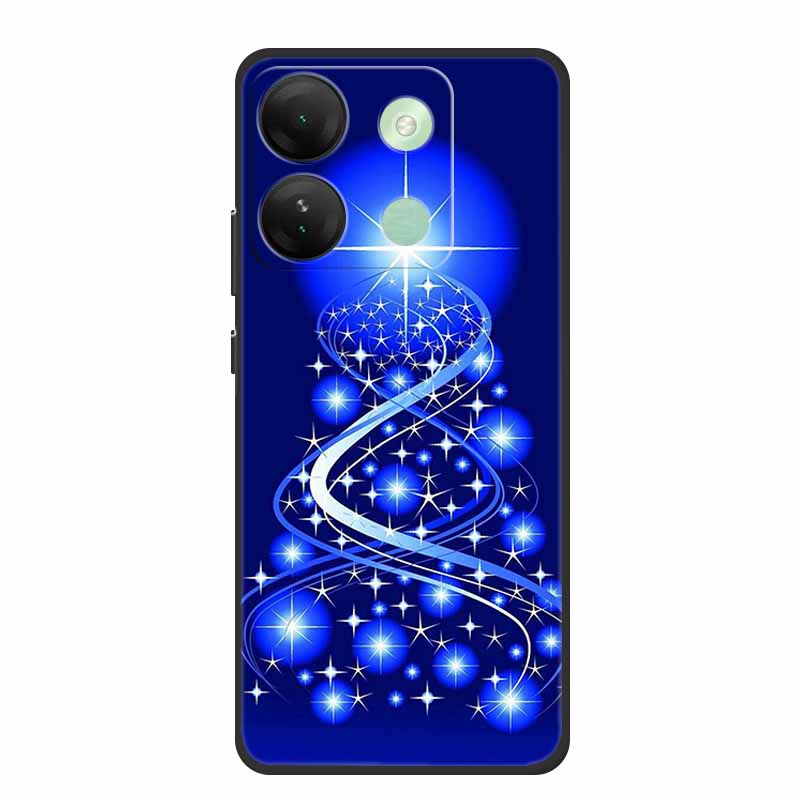 For Infinix Smart 7 HD Christmas Soft Case Silicone TPU Back Cover Phone Cases For Infinix Smart7 Plus X6516 Xmas New Etui Shell