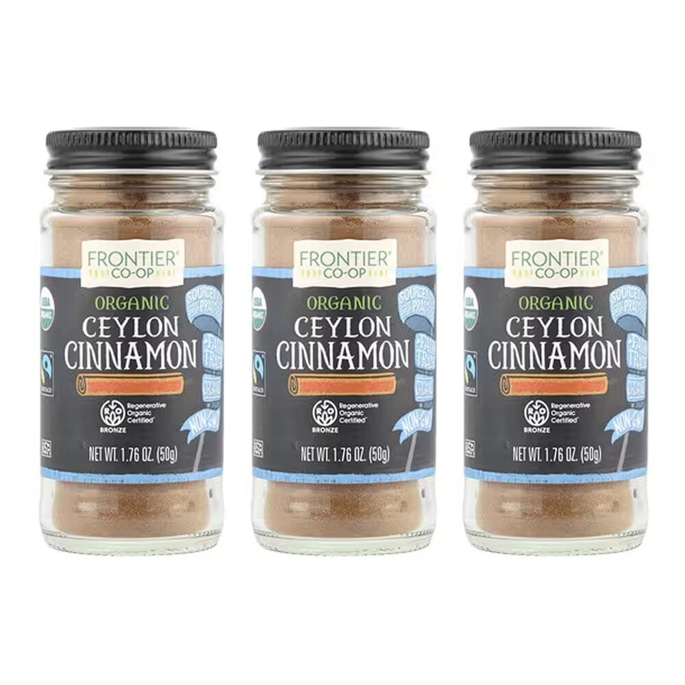 Frontier Natural Products Ceylon Cinnamon 50g (1.76oz) - 3 Pack 50g - 3 ea