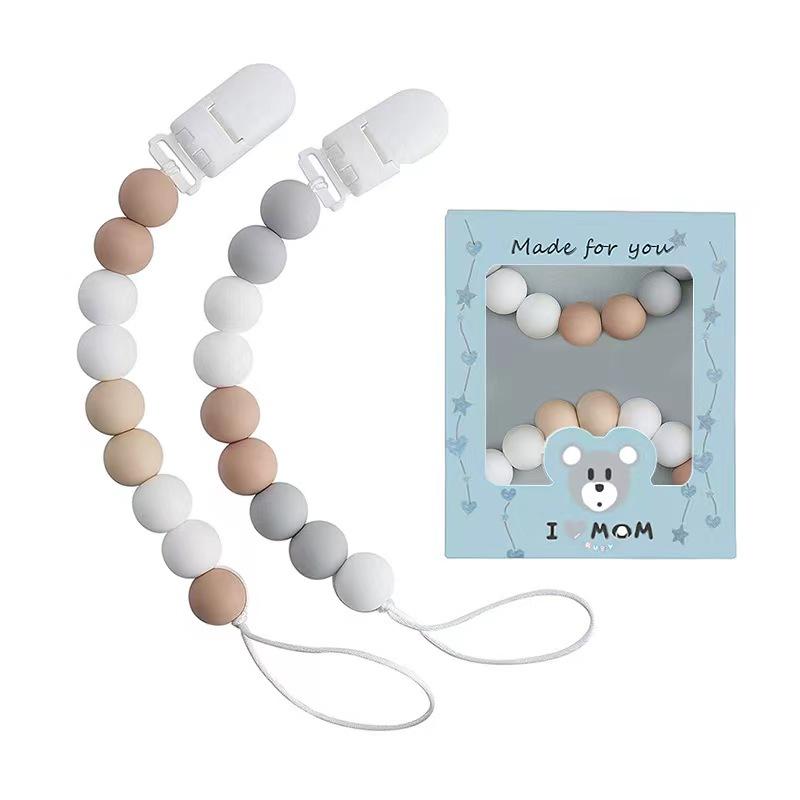 Silicone Pacifier Clips New Baby Nipples Children Holder Clip Chain Pacifier Children Teething Toys