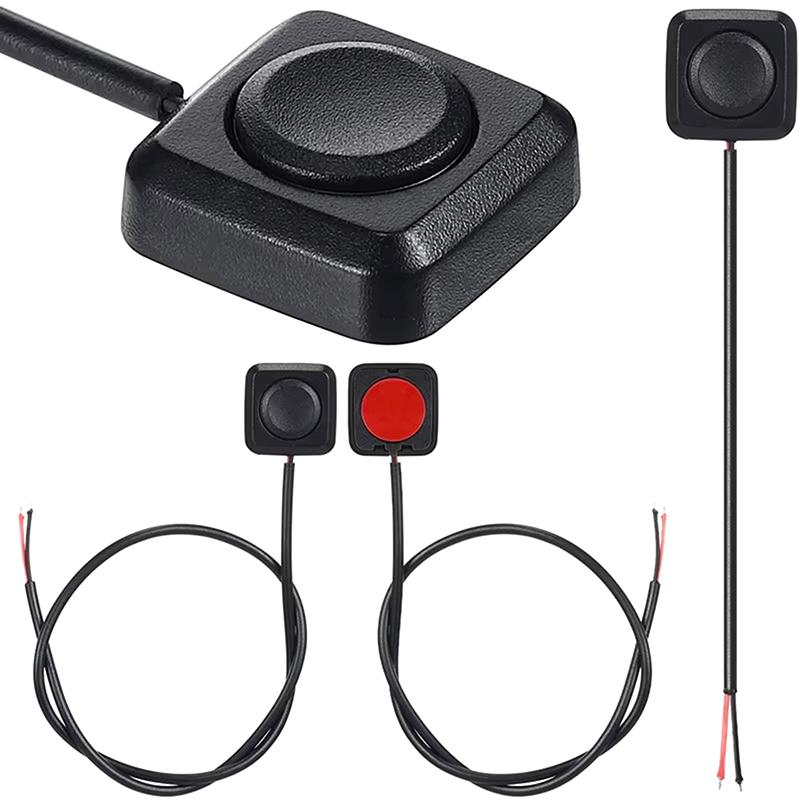 1Pc Push Button Pre-Wired Waterproof Mini Momentary Push Button On Off Switch With 50/70/90Cm Wires For Truck Boat Automotive