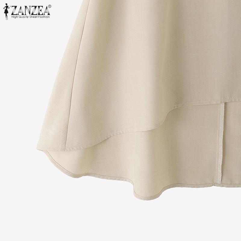 ZANZEA Women Summer Casual Round Neck Loose Sleeveless Tank Tops