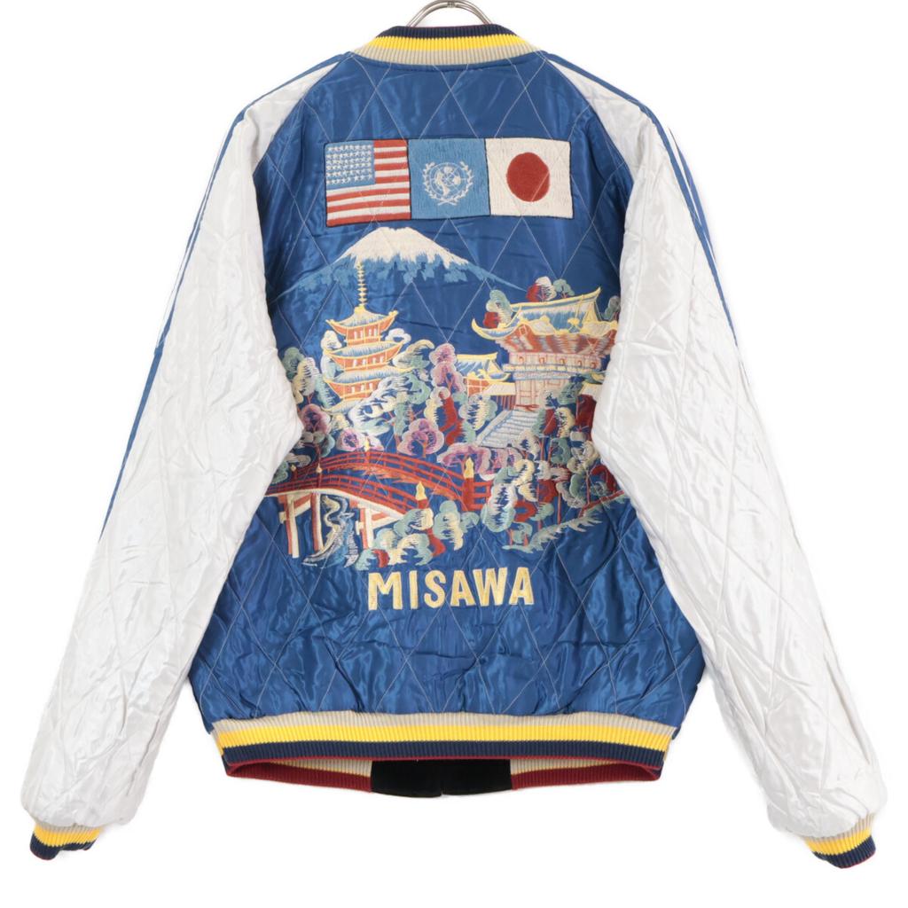 TOYO ENTERPRISE [TT15664HY] Hinoya 75th Anniversary Reversible Velvet Souvenir Jacket XXL Black / blueUsed