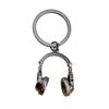 Pingente de Chaveiro Tema Musical Estilo Chaveiro Fone de Ouvido Pingente de Nota Musical Porta-Chaves Entusiastas de Esportes